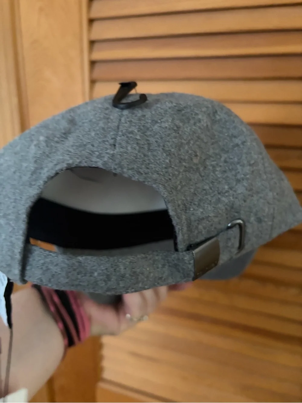 Calvin Klein CK wool blend baseball hat in grey one size NWT